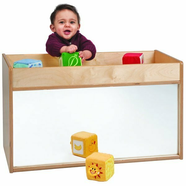 Whitney Brothers WB0957 31'' x 14 3/4'' x 18'' Children's I-See-Me Mirrored Wood Storage Cabinet 9460957
